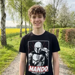 Mando Wherever I Go He Goes T-Shirt schwarz - Star Wars The Mandalorian