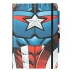 Marvel Captain America Premium Notizbuch mit Stift Uniform