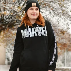 Marvel - Comic Logo Hoodie schwarz