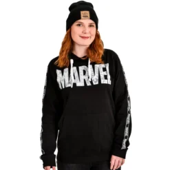 Marvel - Comic Logo Hoodie schwarz