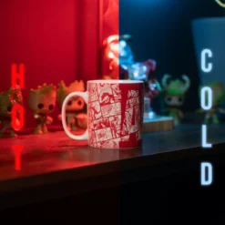 Marvel - Comic Logo Thermoeffekt Tasse