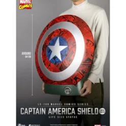 Marvel Comics PVC Captain America Schild Life Size Statue