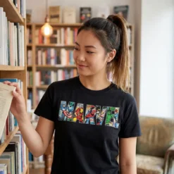 Marvel - Comic Strip Logo T-Shirt schwarz