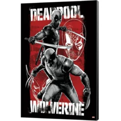 Marvel Holzdruck Deadpool & Wolverine 03 Maximum Effort 35 x 50 cm