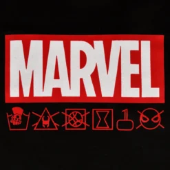 Marvel - Logo & Icons T-Shirt schwarz