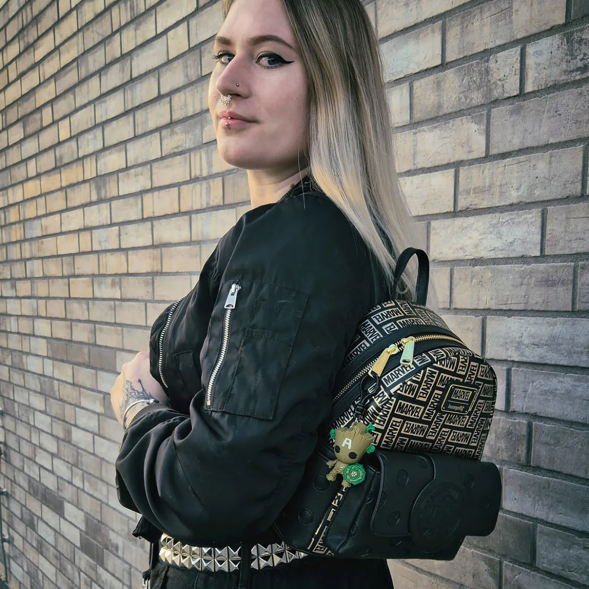 Marvel - Logo Mini Rucksack schwarz