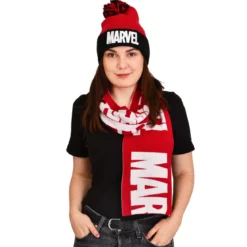 Marvel Mütze und Schal Geschenk Set