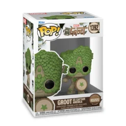 Marvel - We Are Groot Captain America Funko Pop Wackelkopf-Figur