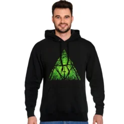 Masterschwert im Wald Hoodie für Zelda Fans schwarz