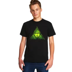 Masterschwert im Wald T-Shirt für Zelda Fans schwarz