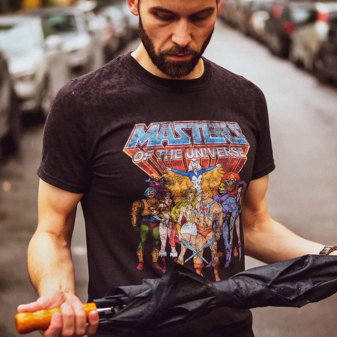 Masters of the Universe - Characters Distressed T-Shirt schwarz