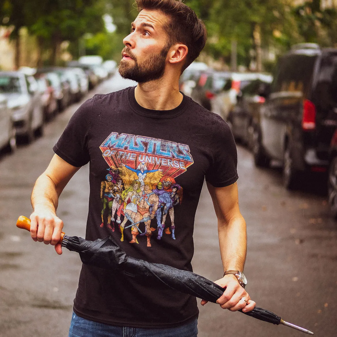 Masters of the Universe - Characters Distressed T-Shirt schwarz