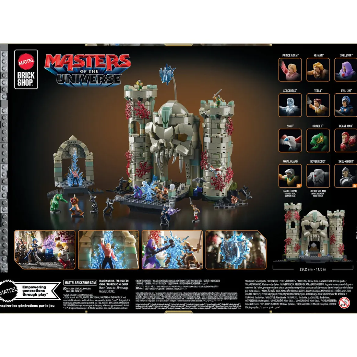 Masters of the Universe Mattel Brick Shop Bauset Castle