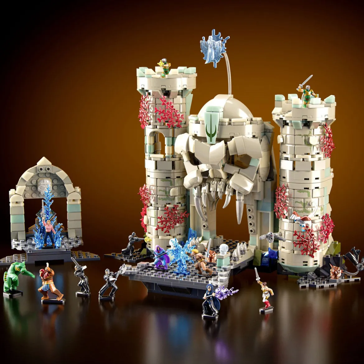 Masters of the Universe Mattel Brick Shop Bauset Castle