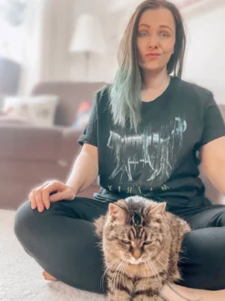 Matrix - Black Cat T-Shirt schwarz