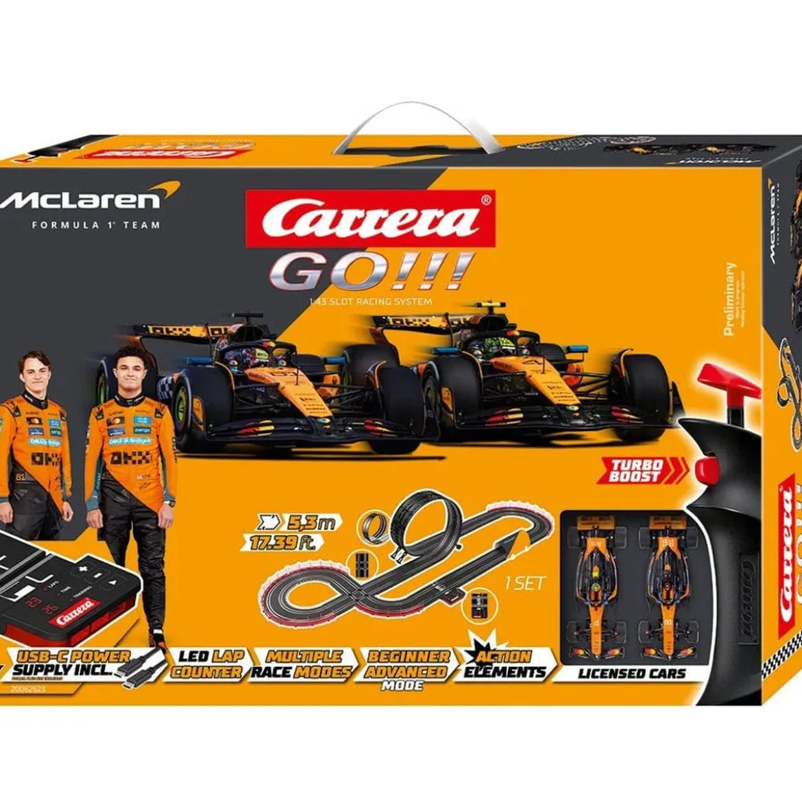 McLaren Carrera GO!!! Autorennbahn Set McLaren Racing
