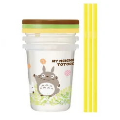 Mein Nachbar Totoro - Totoro Becher mit Strohhalm 3er Set