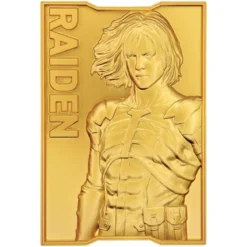 Metal Gear Solid 2 Metallbarren Raiden 24k Gold Plated Limited Edition