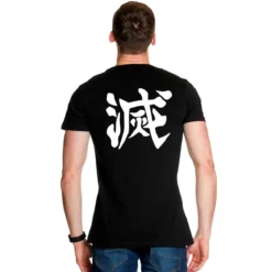 Metsu Kanji T-Shirt für Demon Slayer Fans schwarz