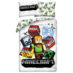 Minecraft Bettwäsche Ver. 11 140 x 200 cm / 70 x 90 cm