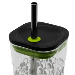 Minecraft - Creeper Becher mit Strohhalm