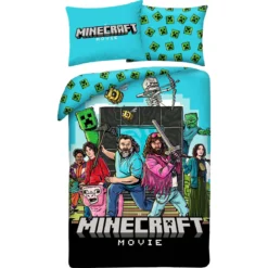 Minecraft Movie Bettwäsche Ver. 2 140 x 200 cm / 70 x 90 cm