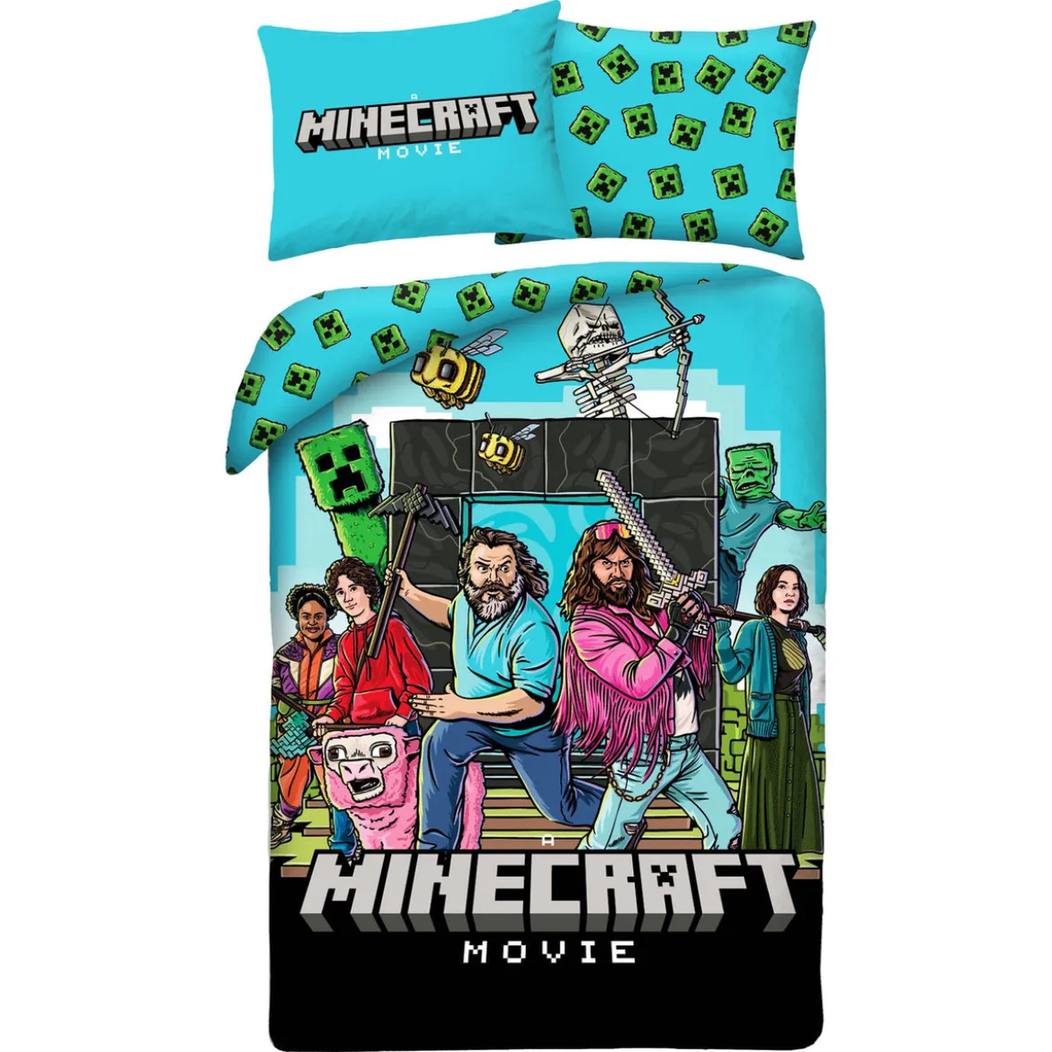 Minecraft Movie Bettwäsche Ver. 2 140 x 200 cm / 70 x 90 cm