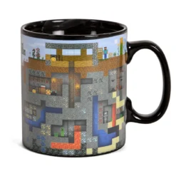 Minecraft - Pixel World Thermoeffekt Tasse