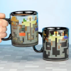 Minecraft - Pixel World Thermoeffekt Tasse