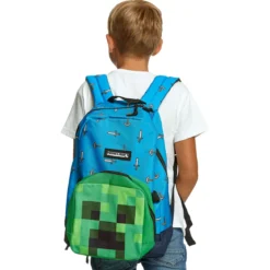 Minecraft - Sword & Axe Rucksack mit Creeper Mini Bag