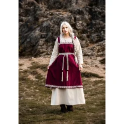 Mittelalter Überkleid Halla rot