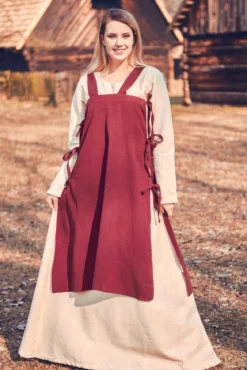 Mittelalter Überkleid Hildegard rot