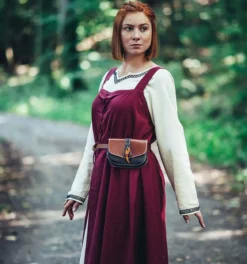 Mittelalter Überkleid Inka rot