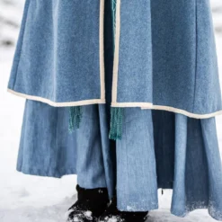 Mittelalter Birka-Mantel blau
