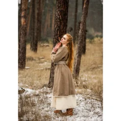 Mittelalter Birka Mantel Skadi beige