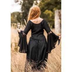 Mittelalter Bluse Carmen schwarz