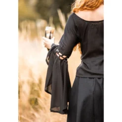 Mittelalter Bluse Carmen schwarz