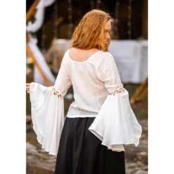 Mittelalter Bluse Carmen weiß