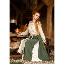 Mittelalter Bluse Edith beige