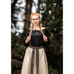 Mittelalter Bluse Edith schwarz