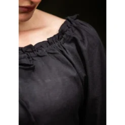 Mittelalter Bluse Edith schwarz