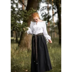 Mittelalter Bluse Edith weiß