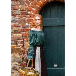 Mittelalter Bluse Emma grün