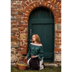 Mittelalter Bluse Emma grün