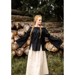 Mittelalter Bluse Emma schwarz