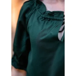 Mittelalter Bluse Kurzarm Vera grün