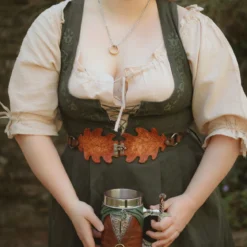 Mittelalter Bluse Kurzarm Vera hanf