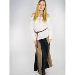 Mittelalter Bluse mit Spitze Bettina weiß
