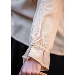 Mittelalter Bluse mit Spitze Bettina