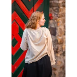 Mittelalter Bluse mit Spitze Bettina